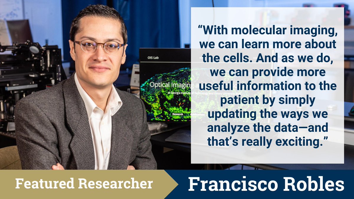 Georgia Tech Office of Technology Licensing (@gatechotl) on Twitter photo #FeaturedResearcher: Dr. Francisco E. Robles and his lab are advancing optical technologies and #signalprocessing methods to improve #biologicalimaging and enhance the ability to identify diseases.
#opticaltechnology #diseaseidentification <a href="/CoulterBME/">Coulter BME | Emory & Georgia Tech</a>
ow.ly/QoOh50Qo8wW #FeaturedResearcher: Dr. Francisco E. Robles and his lab are advancing optical technologies and #signalprocessing methods to improve #biologicalimaging and enhance the ability to identify diseases.
#opticaltechnology #diseaseidentification <a href="/CoulterBME/">Coulter BME | Emory & Georgia Tech</a>
ow.ly/QoOh50Qo8wW