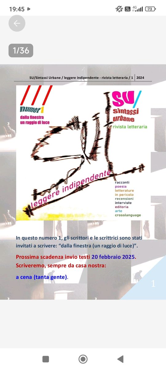 GiuliaMadonna's tweet photo. SU Sintassi Urbane, la rivista letteraria, il mio brano "il mattino" scritto per il Numero Uno. https://t.co/w50iFBtcFY