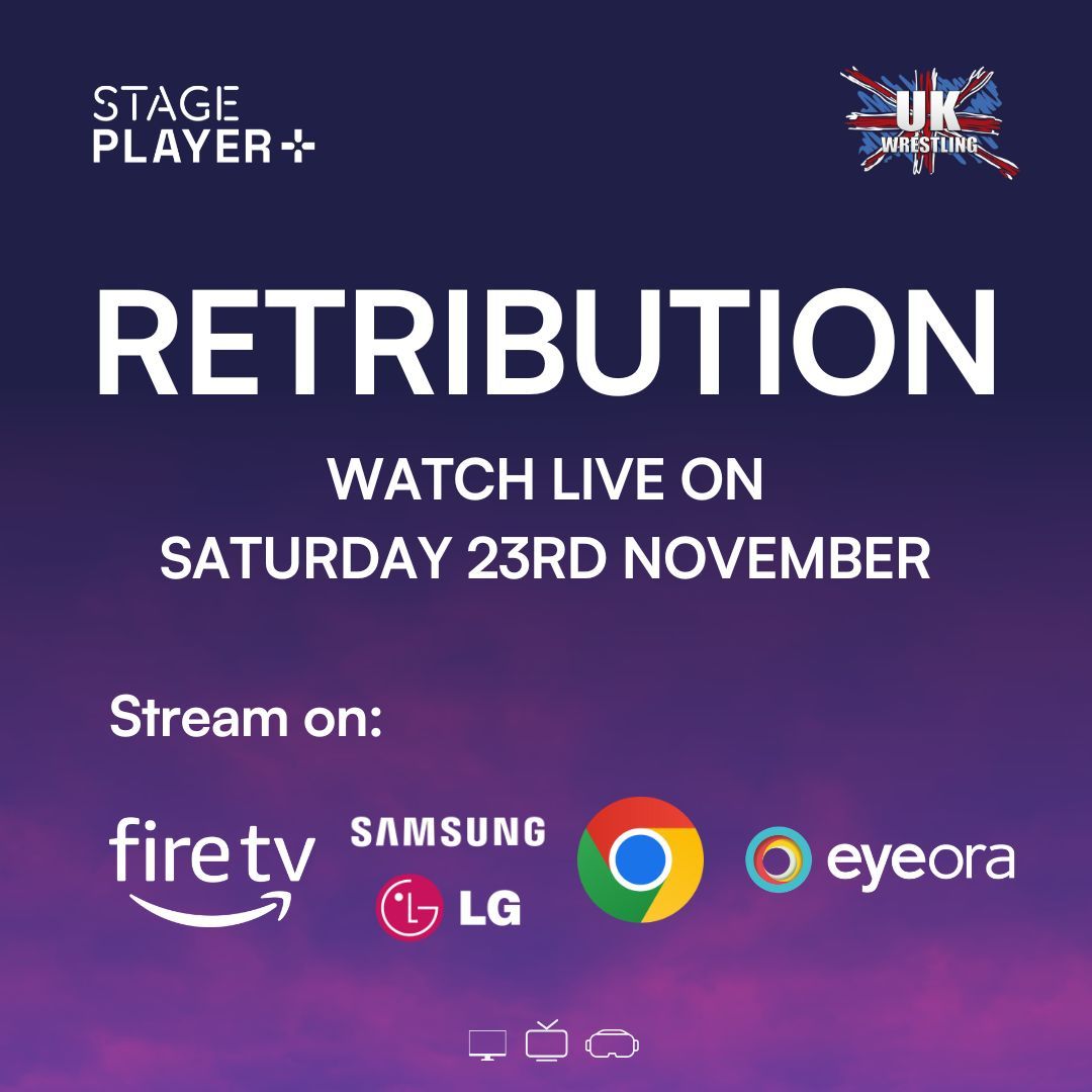 🔥The countdown to #Retribution begins! 🔥

The next <a href="/UKWrestling_TV/">UK Wrestling Entertainment Limited</a> epic showdown hits screens on Saturday 23rd November – live from the UKW Arena!

Expect fierce rivalries, high stakes, and the stars of #UKW battling it out in a night of non-stop action 👊

Witness these shows
