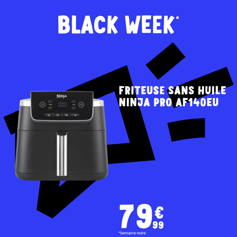 Cdiscount's tweet photo. ⚫ #CdiscountBlackWeek
Friteuse sans huile :
✔️ 4,7 L
✔️ 2000 Watt
✔️ 4 modes de cuisson prédéfinis
🛒 https://t.co/GwyMBGcWjk https://t.co/SZb73Q3XYN