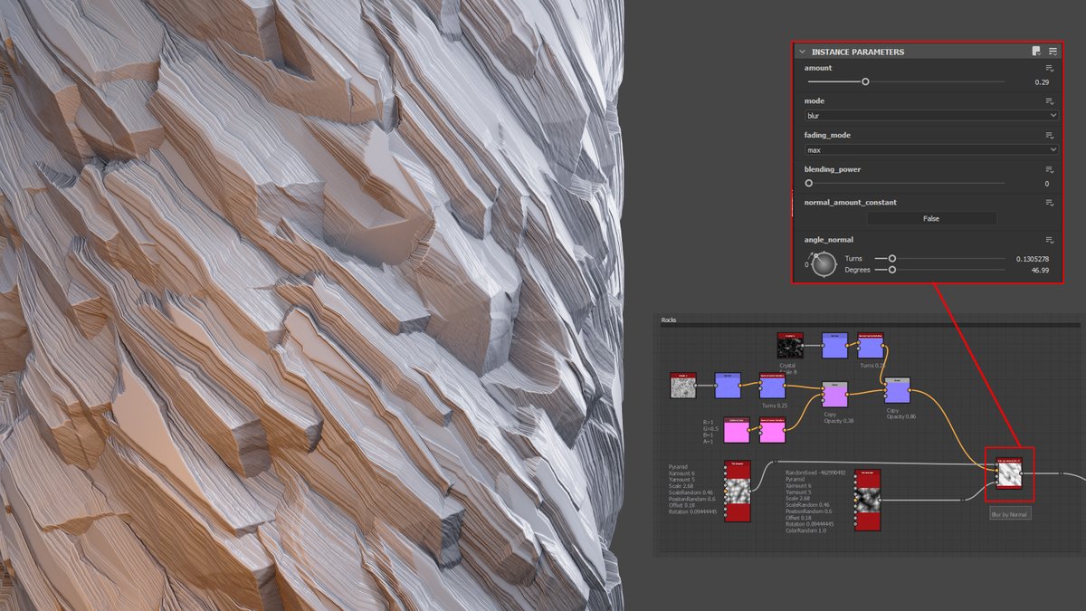 80Level's tweet image. Andrey Frolov released his custom open-source @Substance3D Designer node, which blurs an image based on an input normal map and offers several modes for creating captivating shapes.

Get Blur By Normal here: 80.lv/articles/get-t…

#substance3d #substancedesigner #materials
