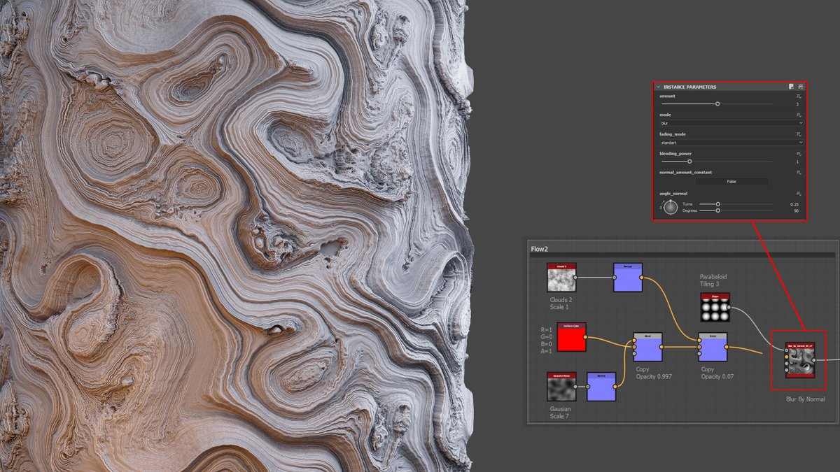 80Level's tweet image. Andrey Frolov released his custom open-source @Substance3D Designer node, which blurs an image based on an input normal map and offers several modes for creating captivating shapes.

Get Blur By Normal here: 80.lv/articles/get-t…

#substance3d #substancedesigner #materials