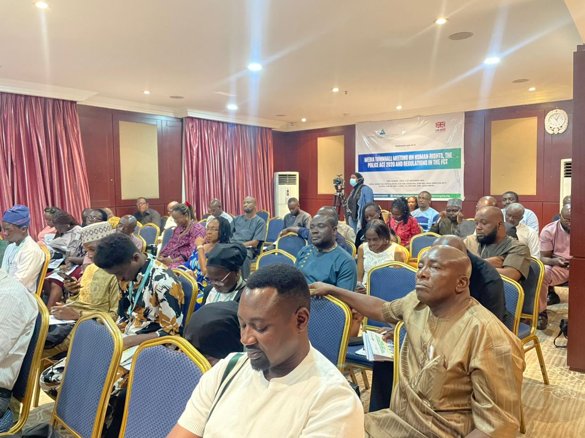 partnersnigeria's tweet image. #Ongoing 
PWAN is holding a Media Town-hall Meeting on 'Human Rights, the Police Act 2020, and Regulations' with support from the Foreign Commonwealth Development (FCDO), in the FCT.

This town hall meeting aims to educate the media on mainstreaming the Police Act 2020 into their