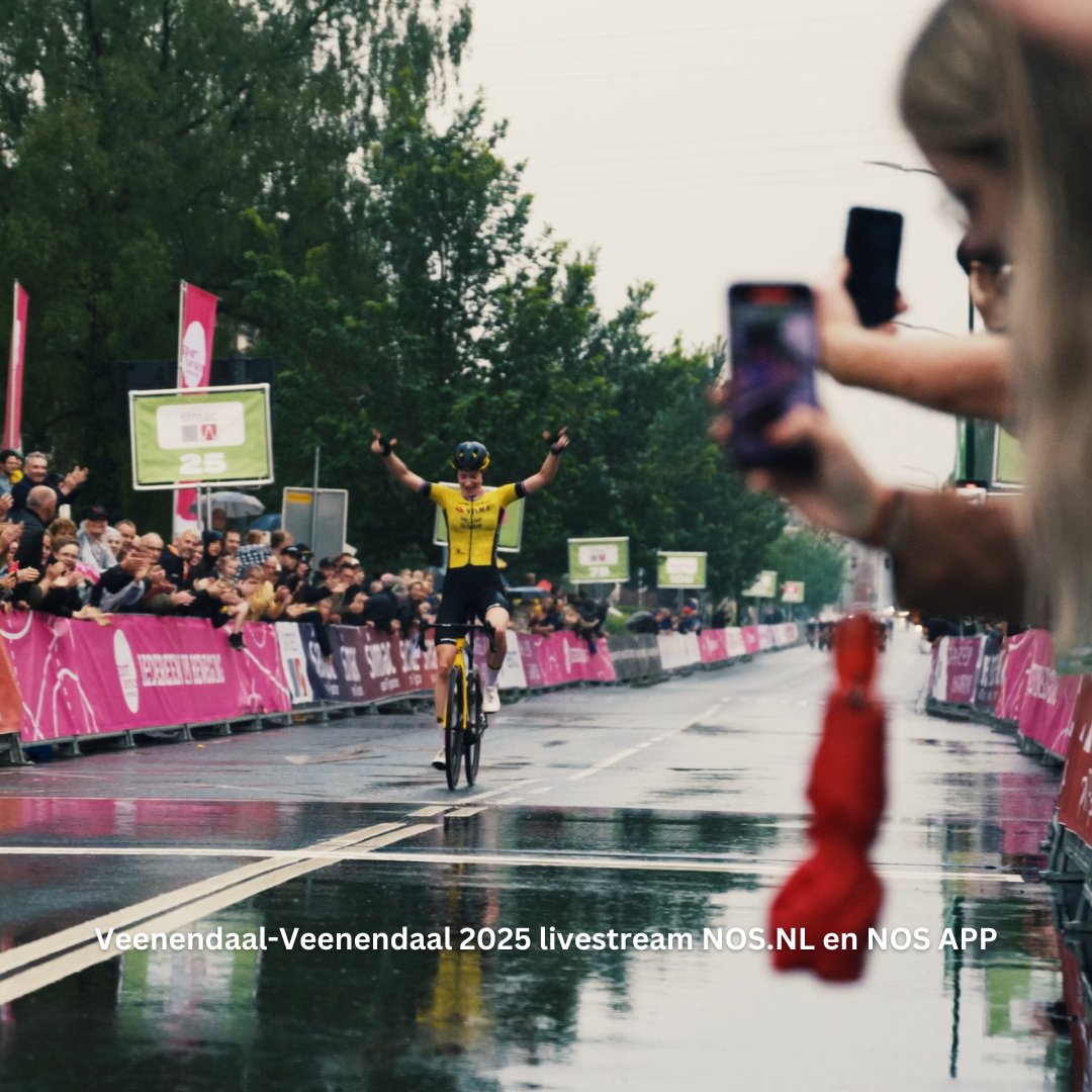 Na succesvolle uitzendingen vorig jaar, gaan we ook dit jaar weer de vrouwen- en mannenkoers live streamen via de NOS-app en de website. Zo is de koers overal te volgen!

#vv25 #veenendaal #veenendaalveenendaal #wielrennen #uci #cycling #meerdaneenwedstrijd #noslive