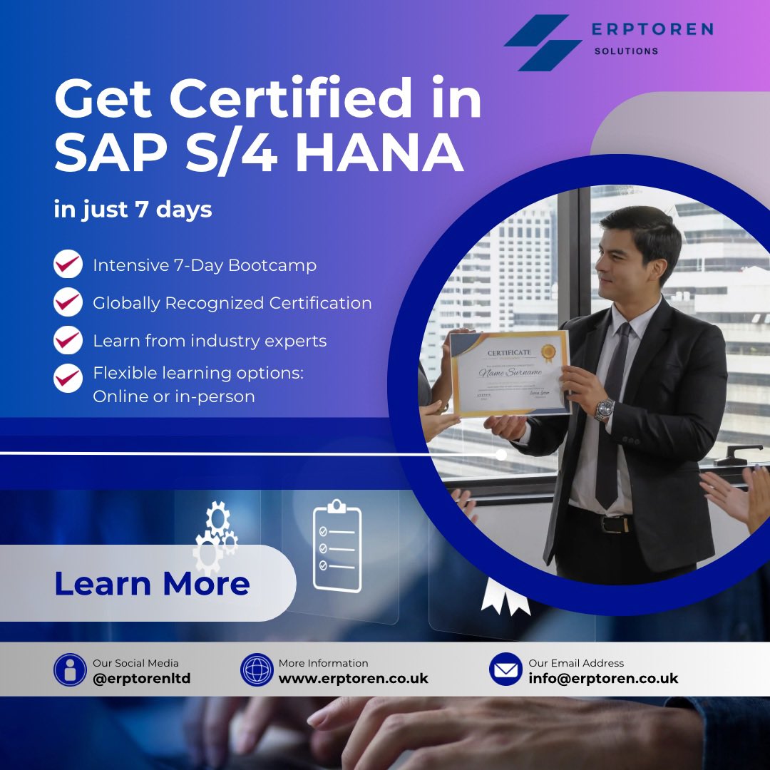 erptorenltd's tweet photo. #SAP #SAPTraining #CareerBoost #SkillDevelopment https://t.co/aKtC9HTQ5R