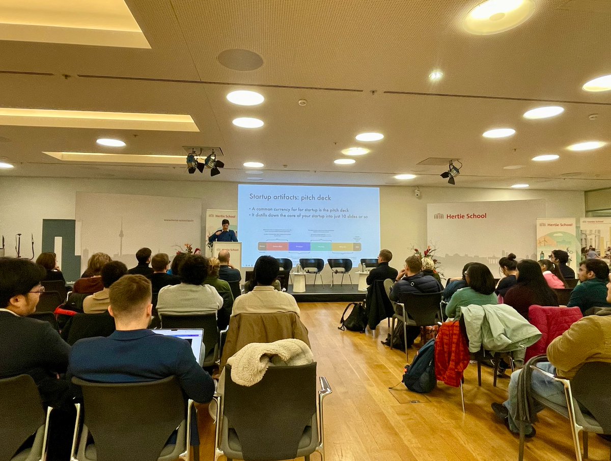 Hertie School Data Science Lab (@hertie_dslab) on Twitter photo 🎉 Last night was our first ever Hertie Entrepreneurship Evening! 🚀
🎓 Our students explored startup paths with alumni founders, professors and learnt about Berlin startup ecosystem.
🌟 Thank you, President <a href="/Cornelia_Woll/">Cornelia Woll</a> and Prof. <a href="/DrewDim/">Drew Dimmery</a> , for kicking things off! 🎉 Last night was our first ever Hertie Entrepreneurship Evening! 🚀
🎓 Our students explored startup paths with alumni founders, professors and learnt about Berlin startup ecosystem.
🌟 Thank you, President <a href="/Cornelia_Woll/">Cornelia Woll</a> and Prof. <a href="/DrewDim/">Drew Dimmery</a> , for kicking things off!