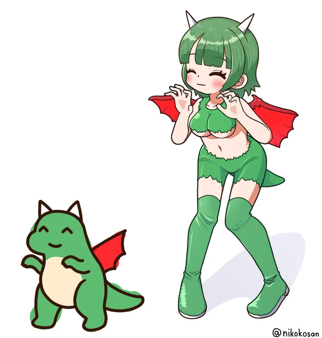 こちらは先月納品した最新のやつ。擬人化は初めてでしたが、工夫のしどころが多くて楽しかったです(左にいるドラゴンの擬人化2種です 