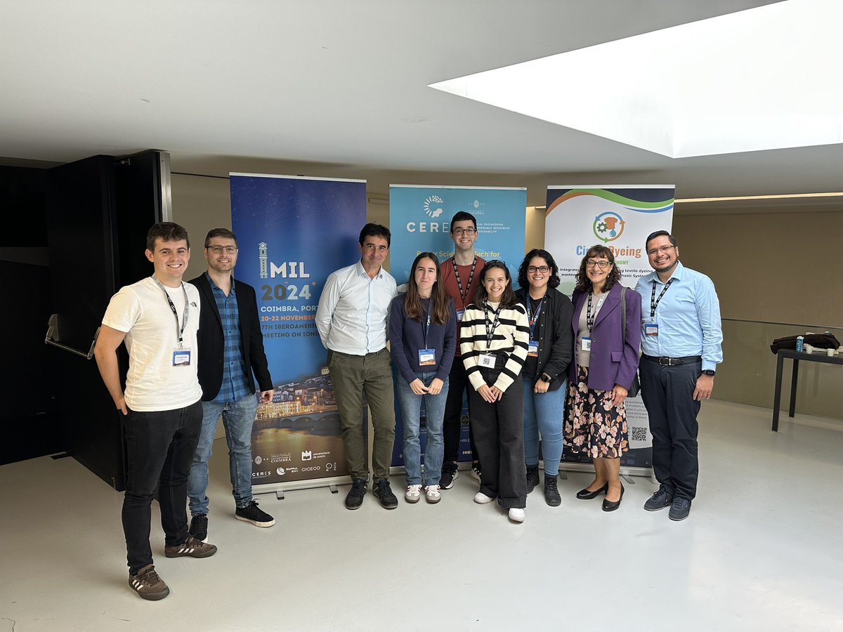 Josue Mota (@mota_josue) on Twitter photo ➕➖🚲| Some of the <a href="/IonbikeR/">IONBIKE RISE</a> members from 🇪🇸🇵🇹🇦🇷🇲🇽🇦🇺at the 7th edition of the Iberoamerican Meeting of Ionic Liquids | IMIL 2024 <a href="/UnivdeCoimbra/">Universidade de Coimbra</a>
🧪🧑🔬👩🔬👨🔬 ➕➖🚲| Some of the <a href="/IonbikeR/">IONBIKE RISE</a> members from 🇪🇸🇵🇹🇦🇷🇲🇽🇦🇺at the 7th edition of the Iberoamerican Meeting of Ionic Liquids | IMIL 2024 <a href="/UnivdeCoimbra/">Universidade de Coimbra</a>
🧪🧑🔬👩🔬👨🔬