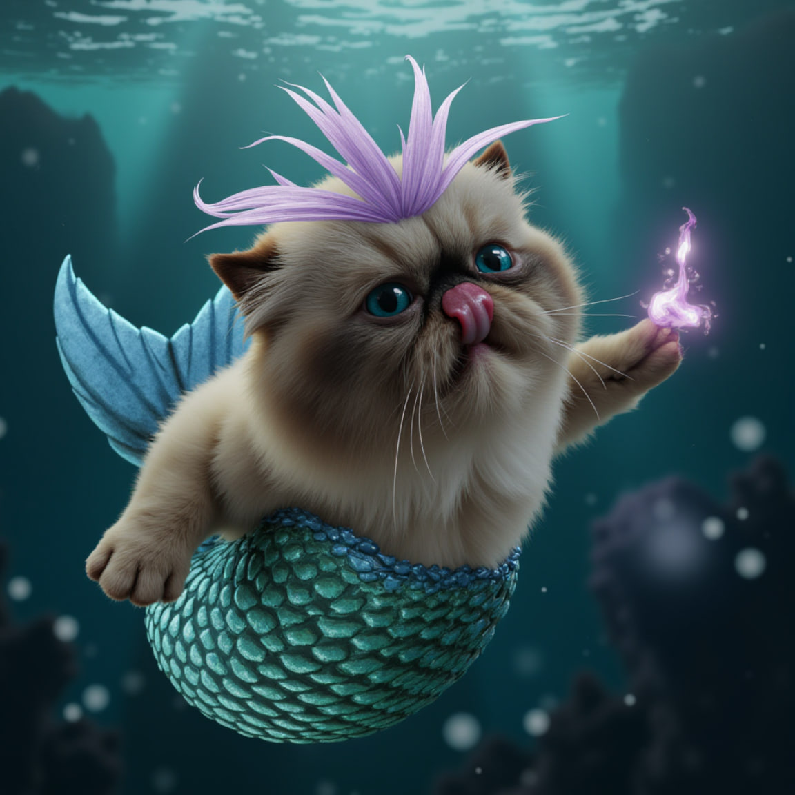 JoyfulChaos247's tweet image. #Miggles is part of this world. It even is known under da sea. It's a Sea-rious beauty. Miggles shell bring happiness and paws-itively magical feelings. #ICouldGoOn