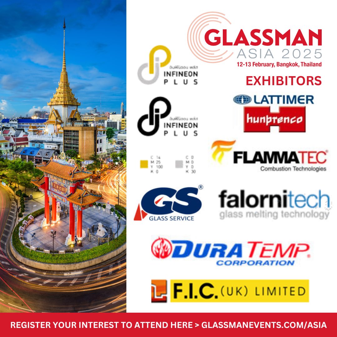 We're excited to introduce our next batch of exhibitors for #GlassmanAsia2025
 
Join us 12-13 February 2025 at BITEC, Bangkok. Find out more here &gt; glassmanevents.com/asia