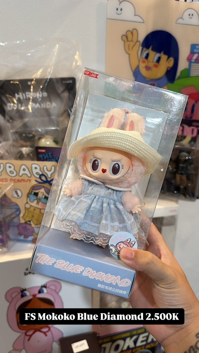 TokoMaggie's tweet photo. WTS #Labubu #Mokoko price by dm~ https://t.co/dQZU52k6YI