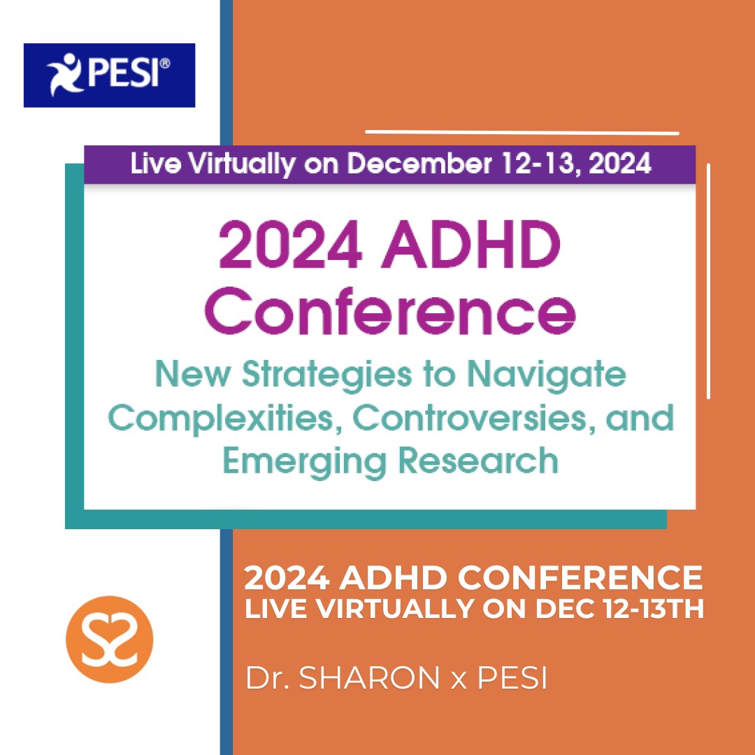 Join us for PESI's 2024 ADHD Conference! 📢 🌟

📅 Dates: December 12-13, 2024
📍 Location: Online – attend from anywhere!
🎟️ Why attend? Gain actionable tools, hear from leading experts, and empower yourself to support individuals with ADHD like never before!