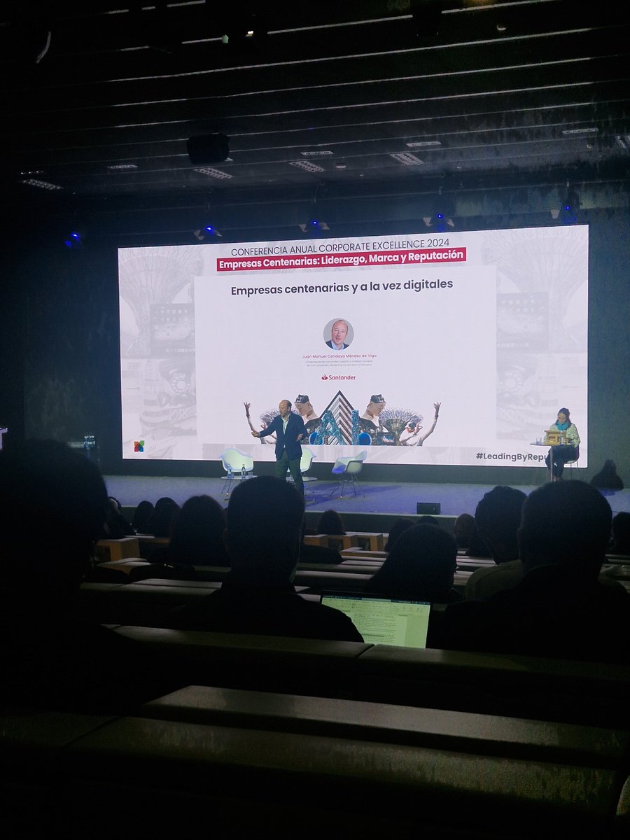ℹ️Estamos en la conferencia anual de <a href="/CE4reputation/">Corporate Excellence</a> con profesionales de <a href="/Telefonica/">Telefónica</a> , <a href="/caixabank/">CaixaBank</a>, <a href="/ibercaja/">Ibercaja</a>, <a href="/iberdrola/">Iberdrola</a>, <a href="/leroymerlin_es/">leroymerlin_es</a>, <a href="/bancosantander/">Santander</a>, @Agbar, <a href="/BBVA_espana/">BBVA en España</a>, <a href="/EstrellaDammEs/">Estrella Damm Es</a> y <a href="/CMICorporacion/">CMI-Corporación Multi Inversiones</a> , que comparten aprendizajes sobre empresas relevantes y centenarias