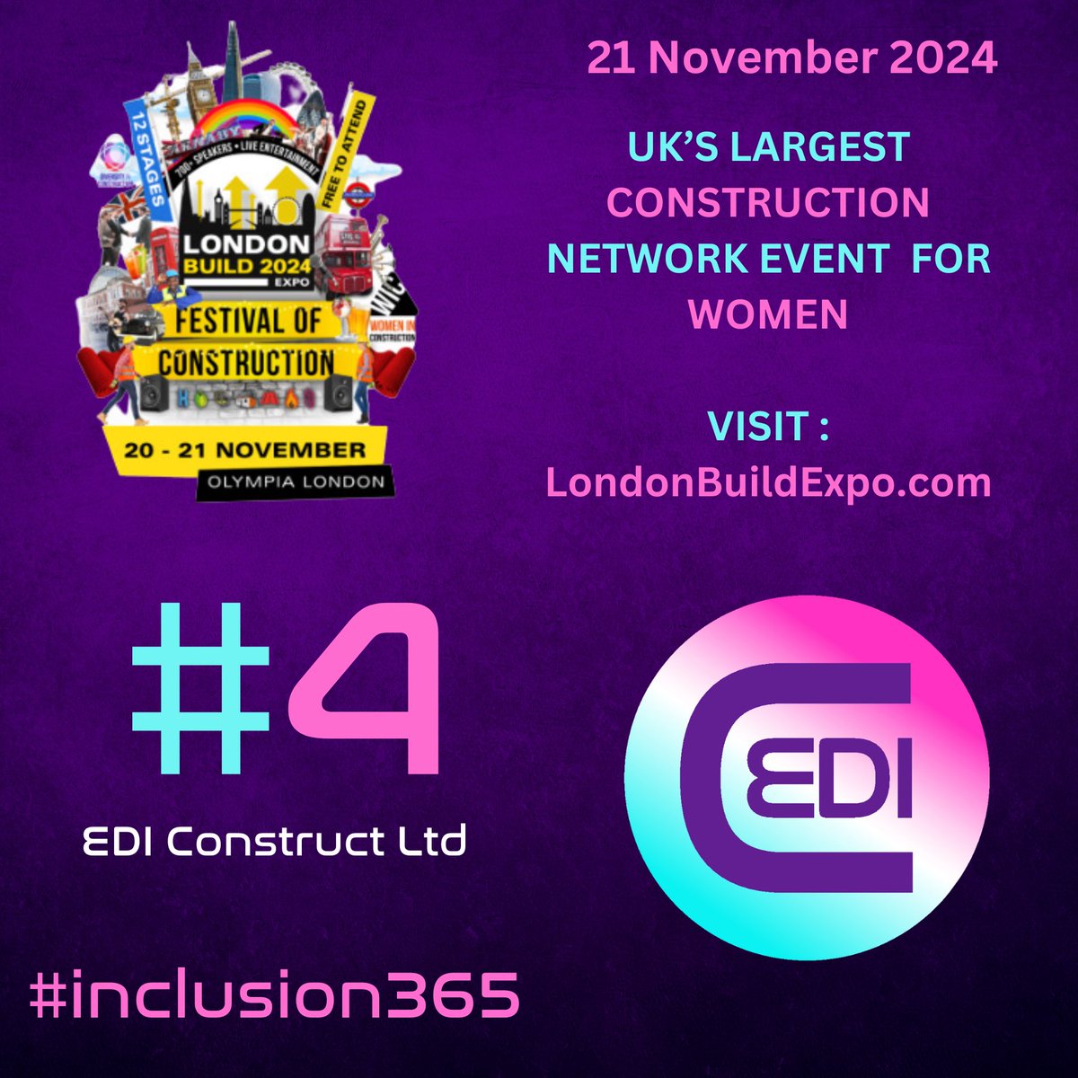 LGBTConstruct🟡ChristinaRiley🟣PrideInCONSTRUCTION (@lgbtconstruct) on Twitter photo Today is the largest networking event for #womeninconstruction in #construction <a href="/LondonBuildExpo/">London Build</a> . Today is the largest networking event for #womeninconstruction in #construction <a href="/LondonBuildExpo/">London Build</a> .