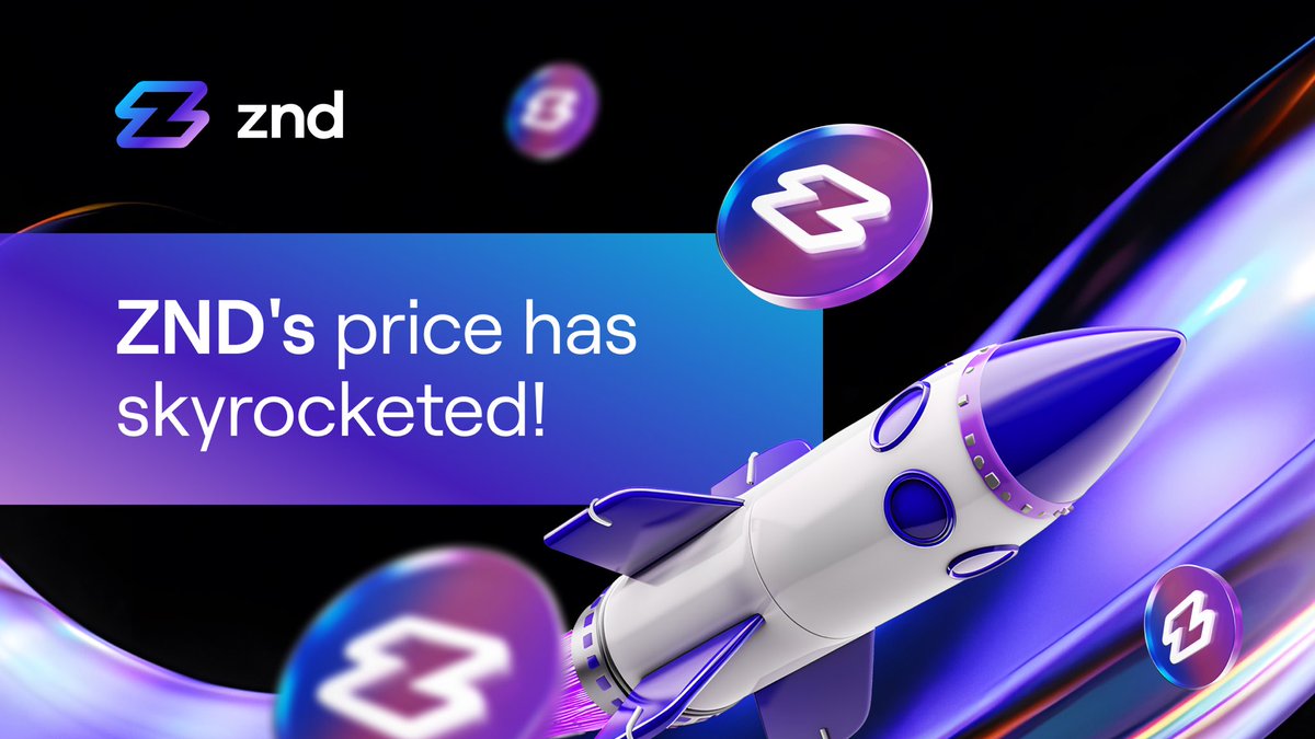 So much has happened since yesterday! ZND's share price skyrocketed after news of the tokens burning 🚀

Holders of $ZND certainly have reason to be in a good mood today! In the space of a dozen hours, the token has strengthened its value by more than 35%. 

We are shocked at how