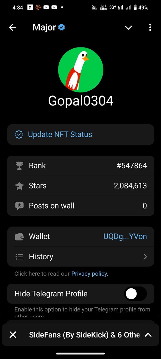 NarendraT40807's tweet photo. @cryptowaladmc @majoroftelegram https://t.co/3X5IaIPvyV