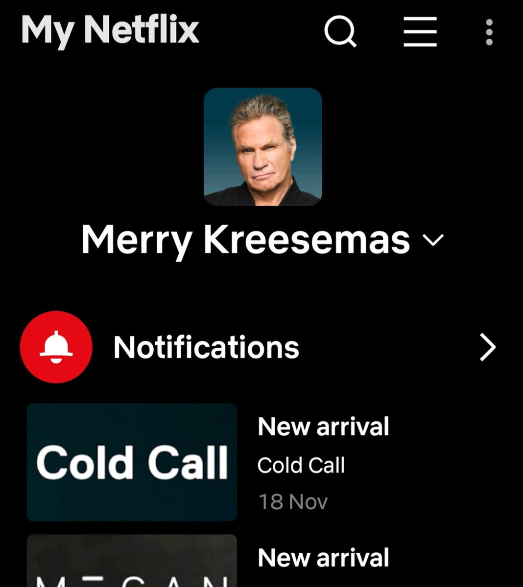 As a massive Karate Kid and Cobra Kai fan I knew what my Netflix new name would be for Christmas

#Netflix #CobraKai #KarateKid