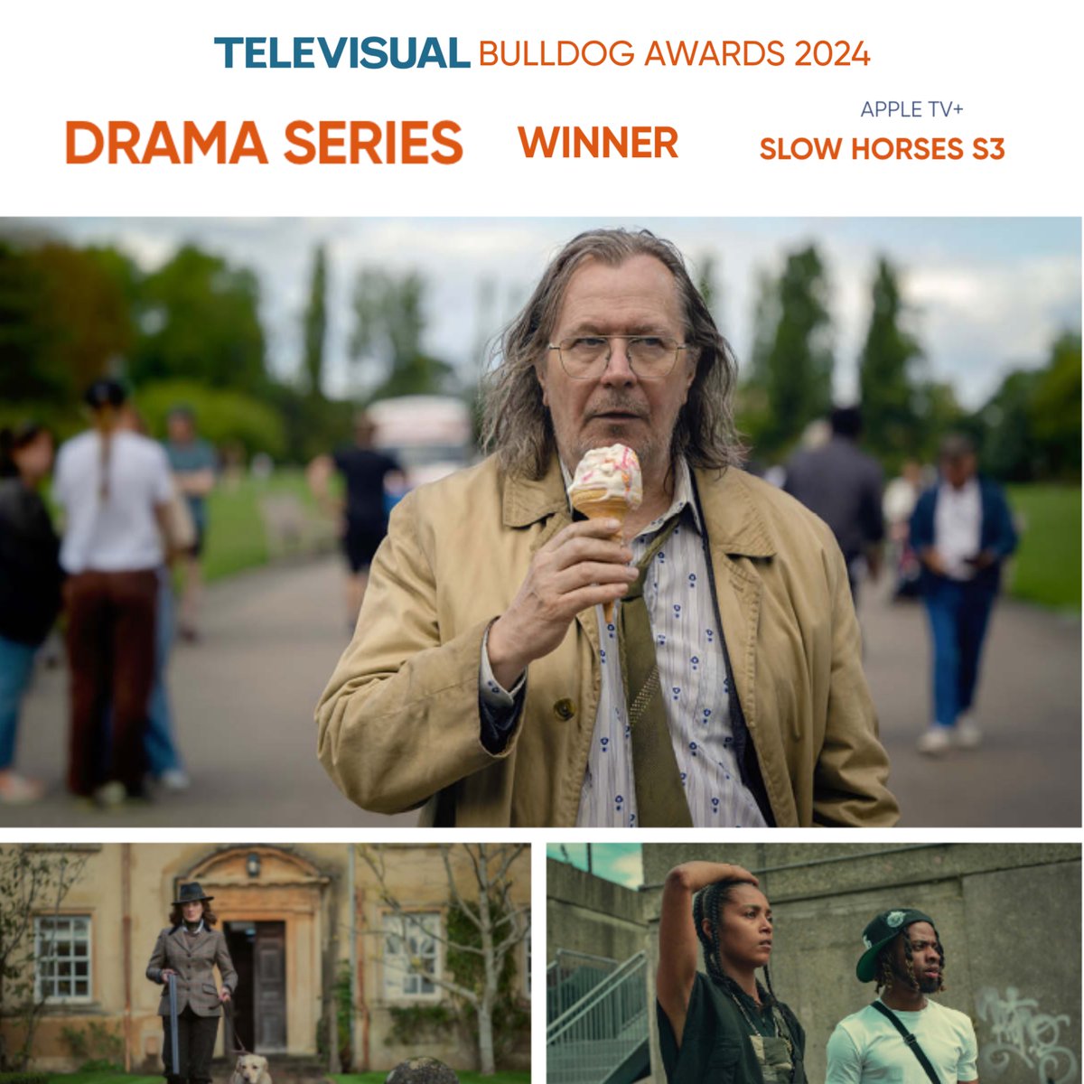 The <a href="/televisualmedia/">Televisual Quarterly and televisual.com</a> #BulldogAwards results are in! Slow Horses S3 has taken home 'Best Drama Series'. It was an absolute pleasure to contribute to this production - filming aerial sequences using #drone and #helicopter for several episodes. Congrats to all!