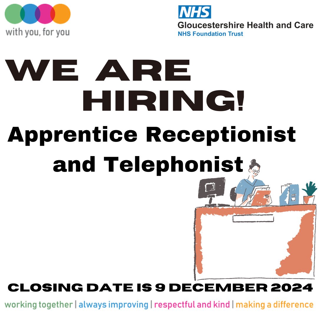 The Apprenticeship Team is pleased to announce a new opportunity for an Apprentice Receptionist and Telephonist! 📞💻

If you're interested, click the link below to learn more and apply: 👉 apps.trac.jobs/job-advert/677…

 Closing Date: 9 December
Don't miss out!