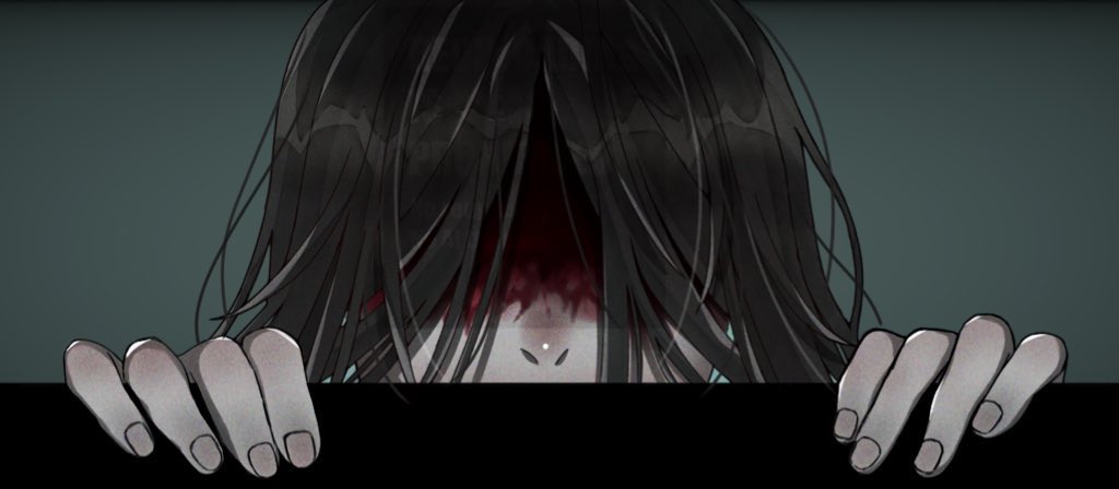 #文字化化_art 
じー。
※ダークモードブラック推奨