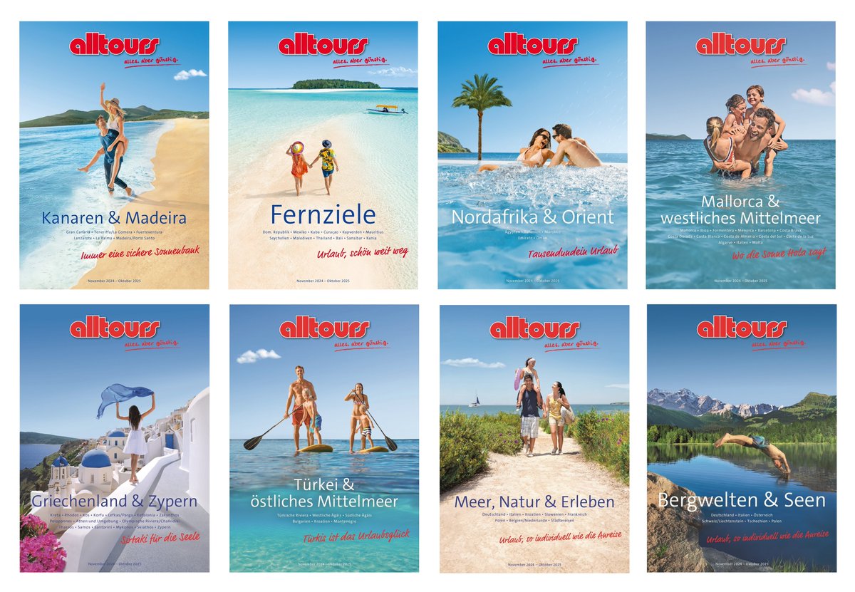 #alltours bietet für den #Sommer 2025 ein noch größeres Angebot an #Urlaub und #Reisen  an.  Und das für alle von uns angebotenen Reisezielen. Angefangen von attraktiven Familien- und Luxushotels bis hin zu Erlebnistouren ist alles dabei. bit.ly/3ZibqE8