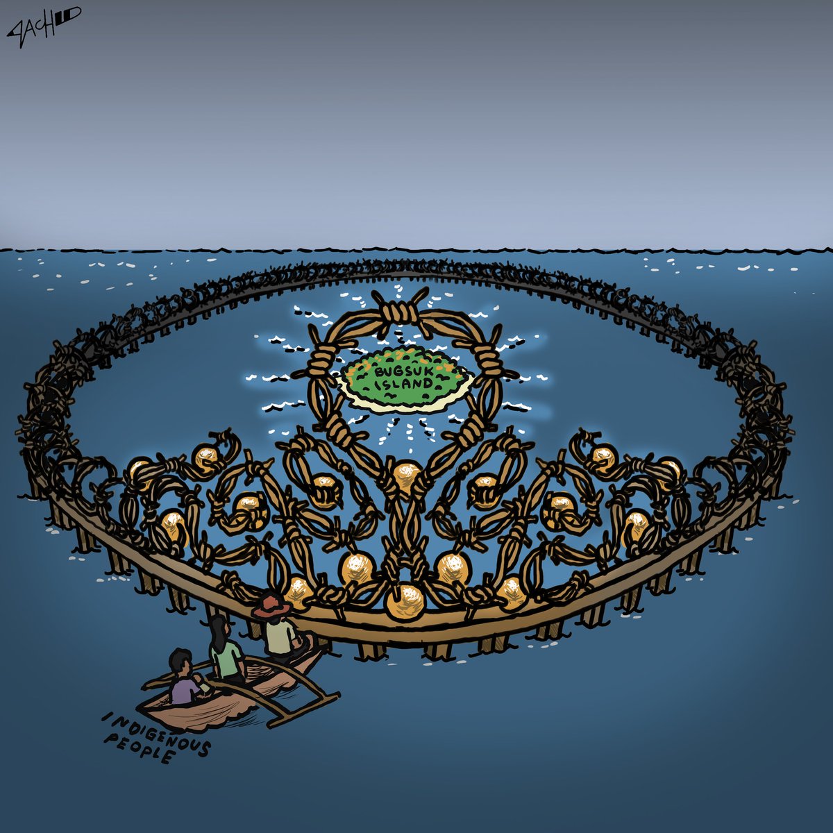 Call for the reverse of the injustices in Bugsuk Island: Families of Indigenous farmers and fishers were forcibly removed from their ancestral territories in Bugsuk and Pandanan Islands. They are losing control of the lands and waters and call for support: chng.it/gvd6WYGTwx