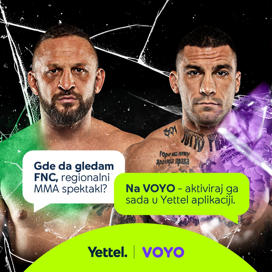 Voyo Preporuka nedelje 🟣
FNC okršaj Slo Rokija i Džokera!

A ako već nisi, aktiviraj Voyo u Yettel aplikaciji👉 ytl.rs/x-voyo