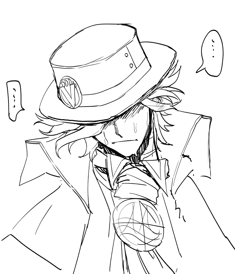 巌窟王の照れ顔いろいろ描いたりした 