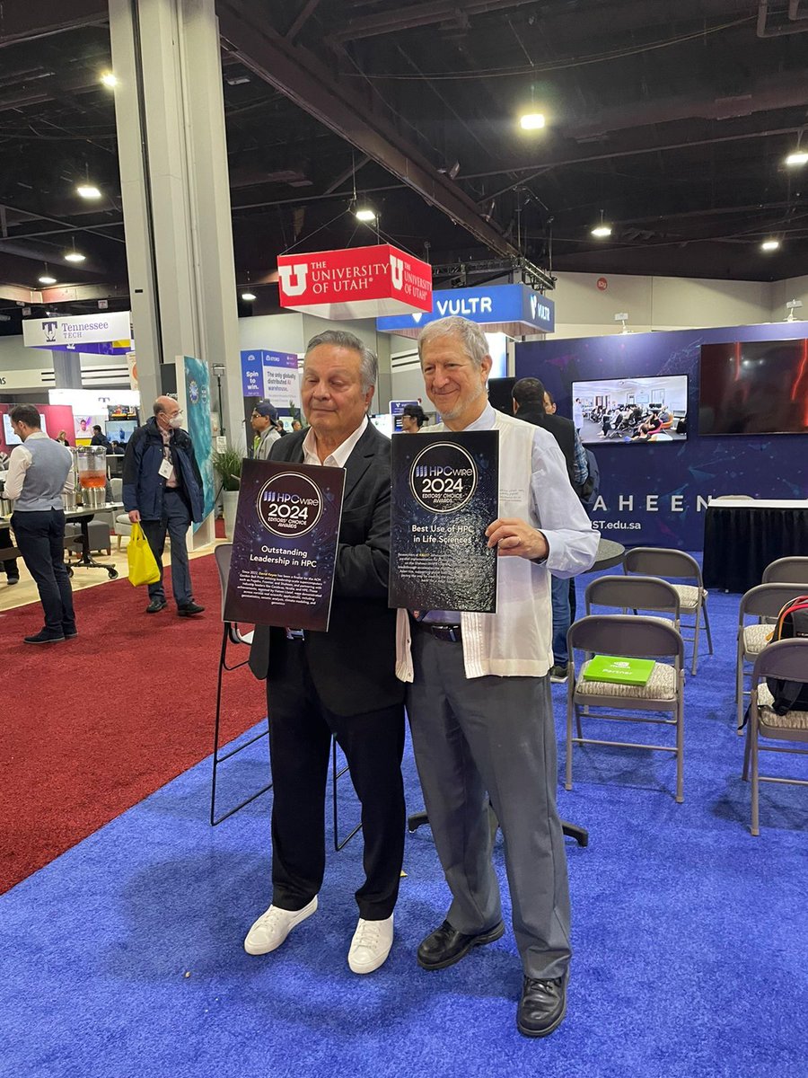 #KAUST wins 2 @HPCWire Editors' Choice Awards at <a href="/Supercomputing/">SC25</a> for "Best Use of HPC in Life Sciences" and "Outstanding Leadership in HPC." From rice genome research to supercomputing leadership, KAUST paves the way for #FoodSecurity and global #HPC innovation.​
​
#SC24