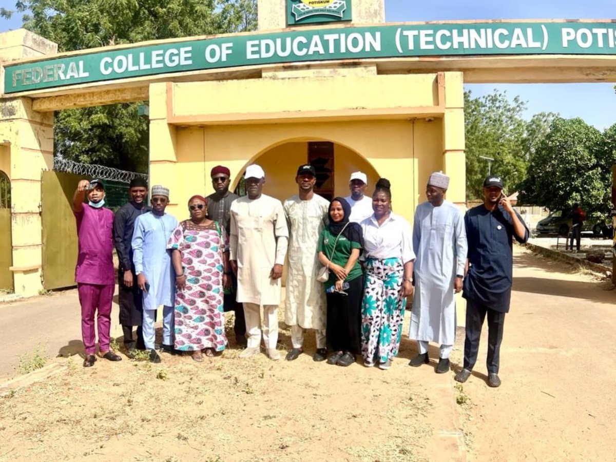 NELFUND's tweet image. Today, the Sensitization crew led by our MD Mr. Akintunde Sawyerr, stormed the Federal College of Education (Technical) Potiskum, Yobe state to educate and engage the management and students of the institute about the mandate of @NelFund

#NelfundStudentsLoan #sensitization…