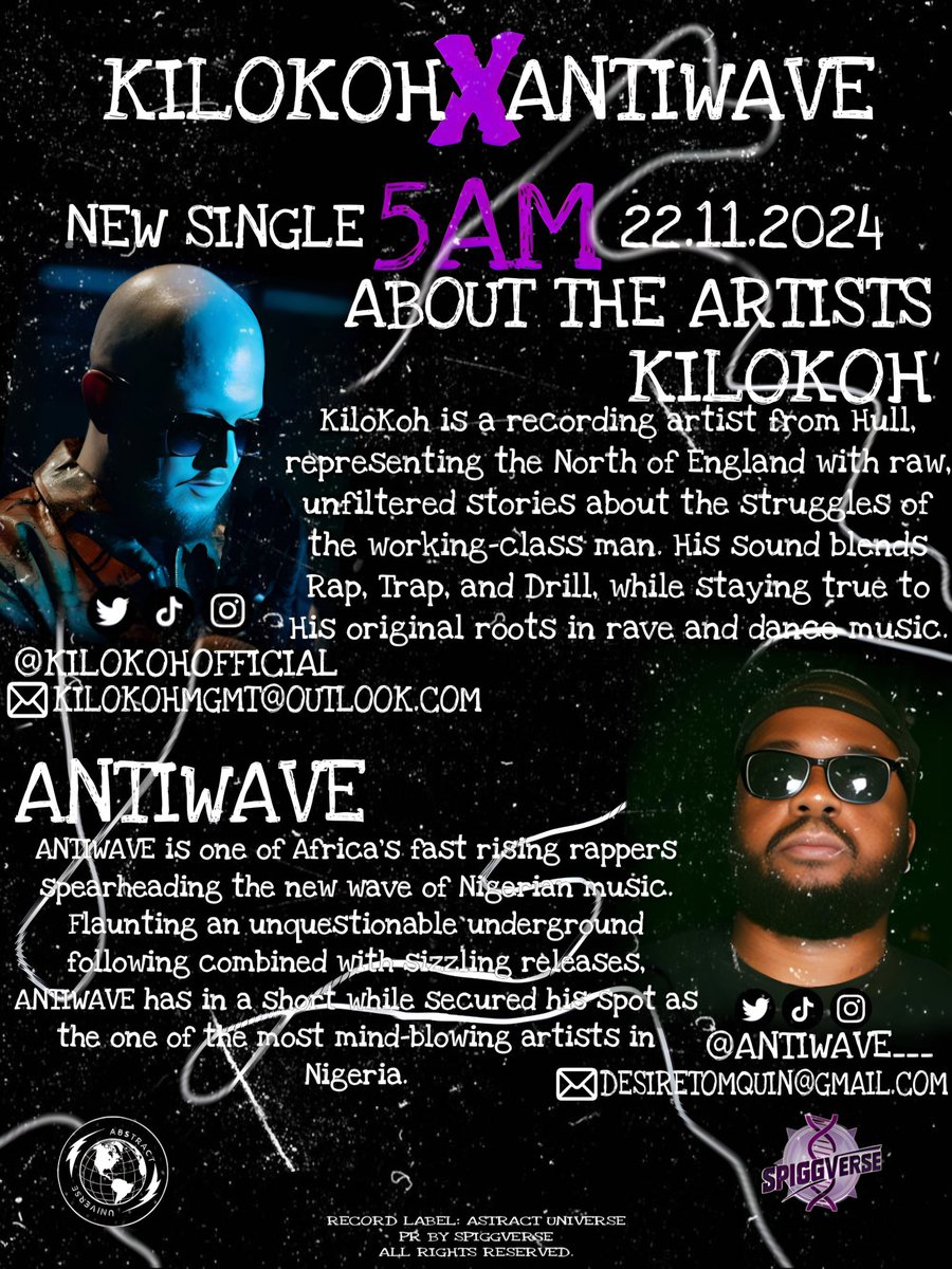 Antiwave___'s tweet photo. https://t.co/eP6UEY8O0X

Yo Gang 😈💀New music  on the way 😎 Presave on digital stores. Thank you ⚘💯.         Kindly repost 😁.         @kilokohofficial @JnrAdokiye @adokiiye @The_Real_Blanco @This_is_Tricky https://t.co/8lFOQxO7Ao