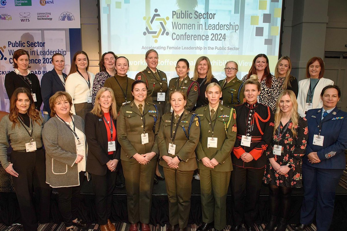 Department of Defence (@irldeptdefence) on Twitter photo The Public Sector Women in Leadership Conference took place today with attendees from <a href="/defenceforces/">Óglaigh na hÉireann</a> and <a href="/IRLDeptDefence/">Department of Defence</a> taking part in a very informative conference. #PSWomenInLeadership24 The Public Sector Women in Leadership Conference took place today with attendees from <a href="/defenceforces/">Óglaigh na hÉireann</a> and <a href="/IRLDeptDefence/">Department of Defence</a> taking part in a very informative conference. #PSWomenInLeadership24