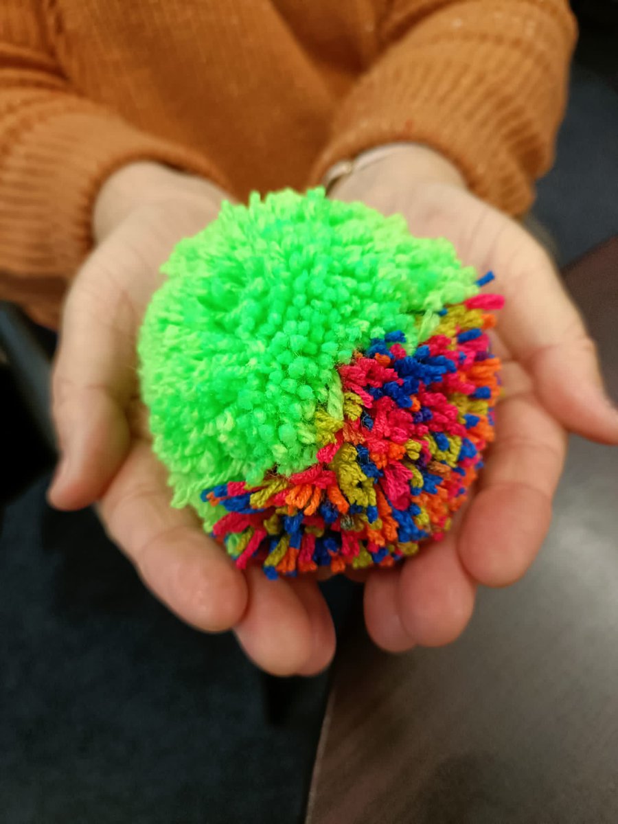 Lovely #pompoms #textiles created by the women <a href="/RochdaleMind/">Rochdale and District Mind</a> this week TY SO MUCH TO ALL INVOLVED &amp; @CreativeLivesCL for your support