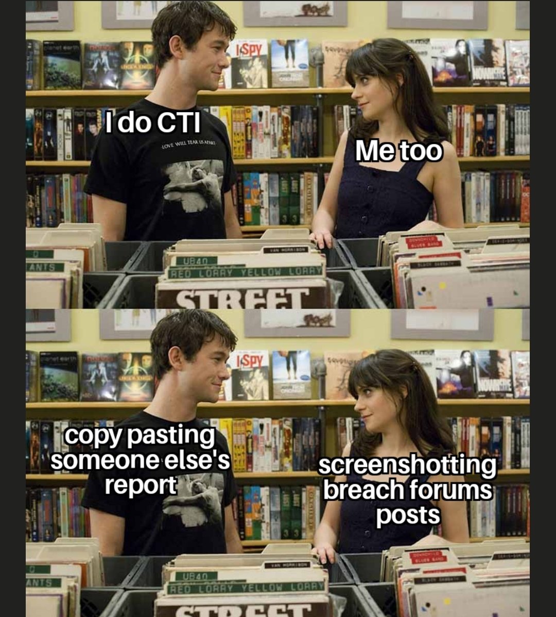 For all those sketchy CTI and Threat intelligence folks.