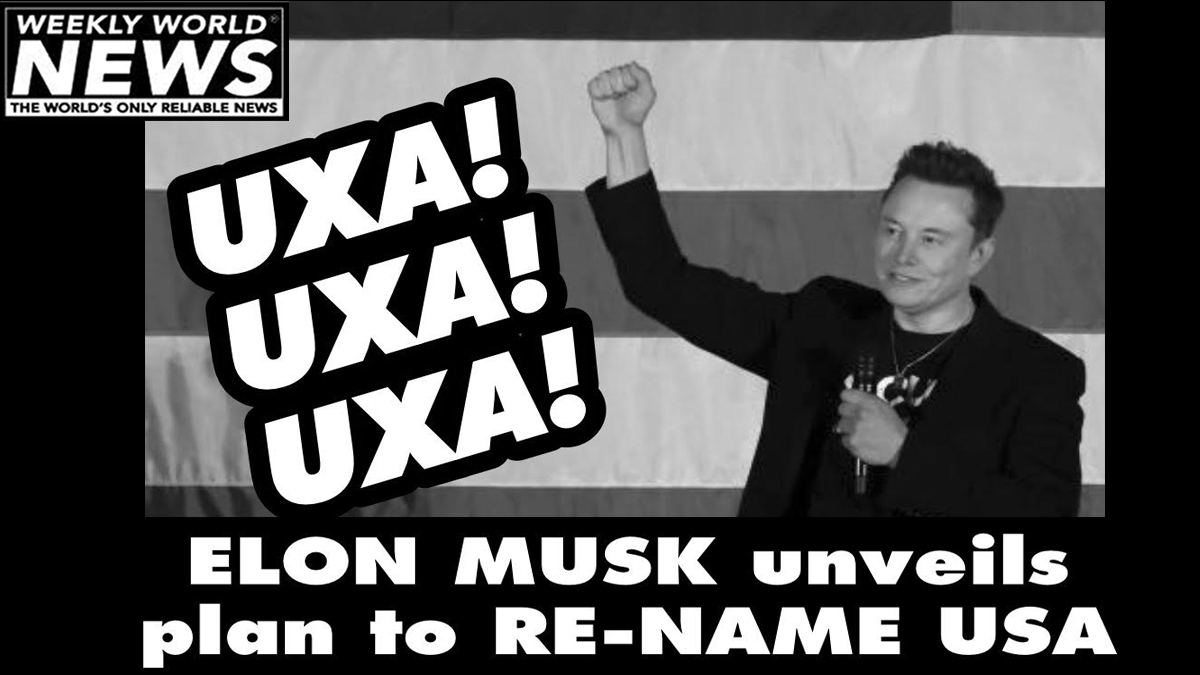 weeklyworldnews's tweet photo. "Time for a re-branding as well!"
#elon #doge #usa #uxa #renaming #trump #transition #america #rebrand #branding https://t.co/upb2asqlyY