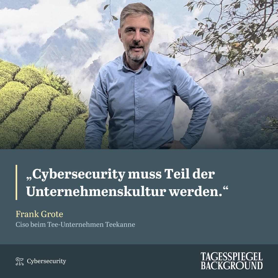Tagesspiegel Background Cybersecurity (@tspbackgroundcs) on Twitter photo Was bewegt Deutschlands #CIOs und #CISOs zur #Sicherheit? Welche Technologien verändern ihren Alltag? Und was erwarten sie von der #Politik? Mehr dazu erklärt <a href="/Gro_Tee_/">Frank Grote</a> , CISO bei Teekanne Deutschland 👉 lmy.de/fxkLC
#Wissensvorsprung #Relaunch #Cyersecurity Was bewegt Deutschlands #CIOs und #CISOs zur #Sicherheit? Welche Technologien verändern ihren Alltag? Und was erwarten sie von der #Politik? Mehr dazu erklärt <a href="/Gro_Tee_/">Frank Grote</a> , CISO bei Teekanne Deutschland 👉 lmy.de/fxkLC
#Wissensvorsprung #Relaunch #Cyersecurity
