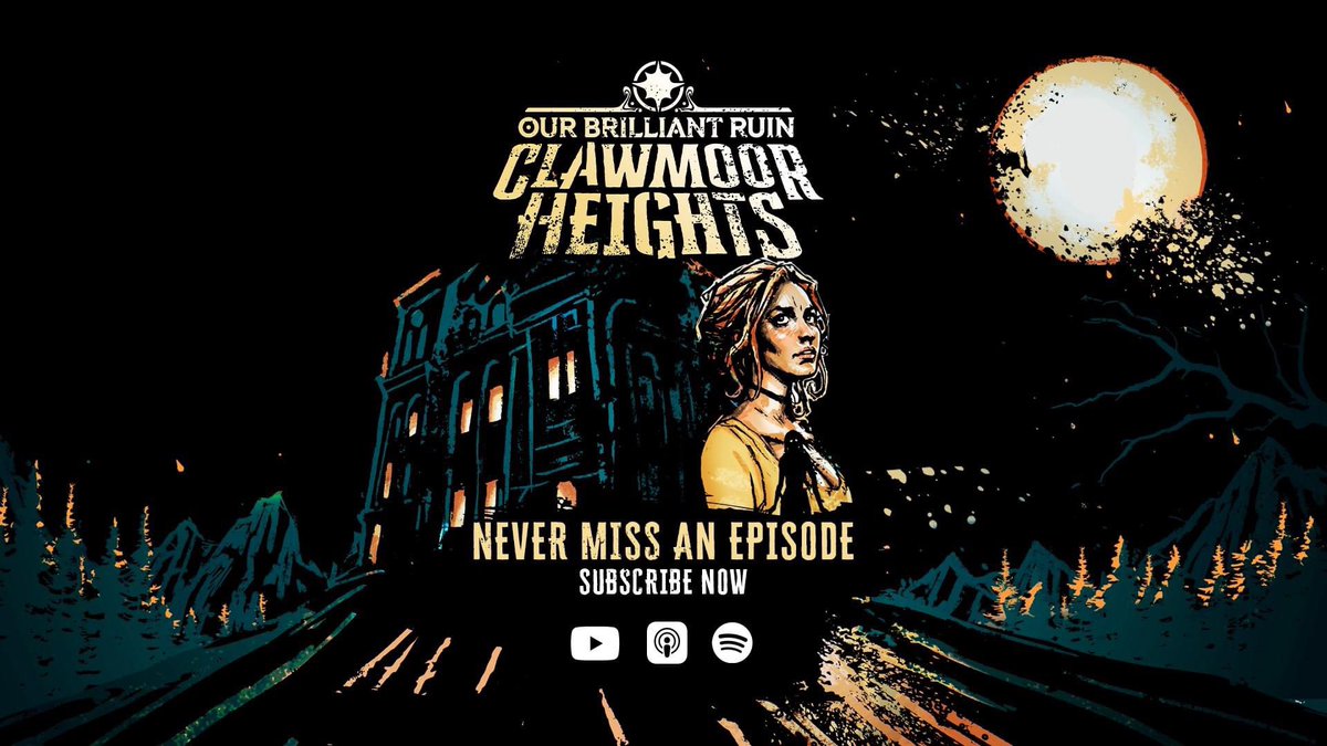 With today's release, the ENTIRE SERIES of Clawmoor Heights is now available! Give it a listen on Apple, Spotify, Youtube, or wherever you find your podcasts.

Enjoy. I'm really rather proud of this one.

#audiodrama #podcast #horror #gothic #studiohermitage #ourbrilliantruin