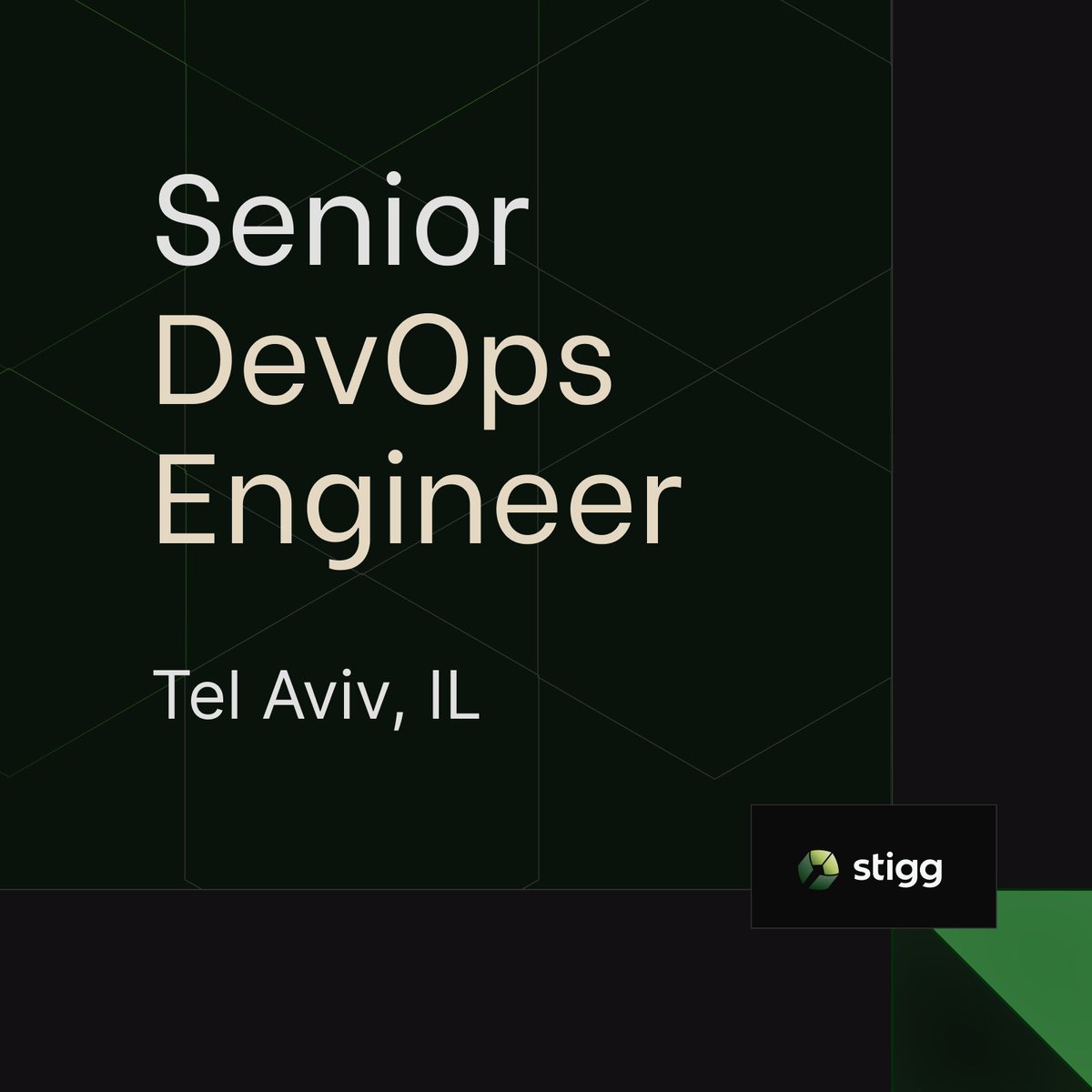 🚀We’re Hiring: Senior DevOps Engineer

Want to help scale a developer-first platform that's transforming software monetization, handling billions of requests monthly?

If you’re into reliability, automation, &amp; building resilient systems, let's chat! 👇

apply.workable.com/stigg/j/B96537…