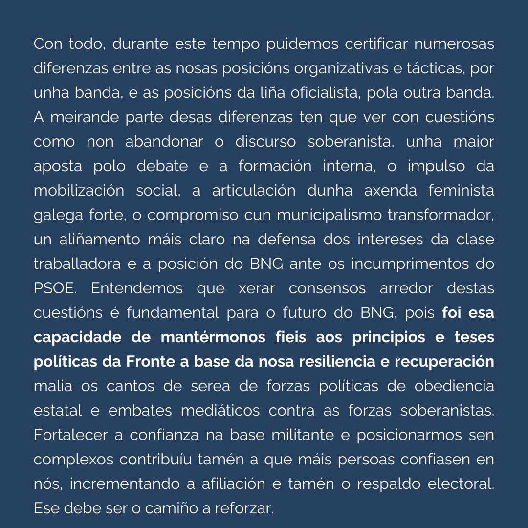 COMUNICADO – Impulsamos a Candidatura O BNG en Movemento á XVIII Asemblea do Nacional do BNG, encabezada por Noa Presas. (<a href="/noaourense/">Noa Presas</a> )