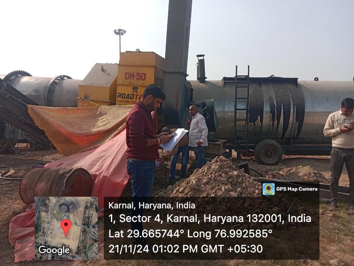 Haryana State Pollution Control Board (@haryana_spcb) on Twitter photo Hot Mix Plant sealed. Sec 4, Dussehra ground Karnal.
<a href="/moefcc/">MoEF&CC</a> <a href="/CAQM_Official/">Commission for Air Quality Management</a> <a href="/CPCB_OFFICIAL/">Central Pollution Control Board</a> Hot Mix Plant sealed. Sec 4, Dussehra ground Karnal.
<a href="/moefcc/">MoEF&CC</a> <a href="/CAQM_Official/">Commission for Air Quality Management</a> <a href="/CPCB_OFFICIAL/">Central Pollution Control Board</a>