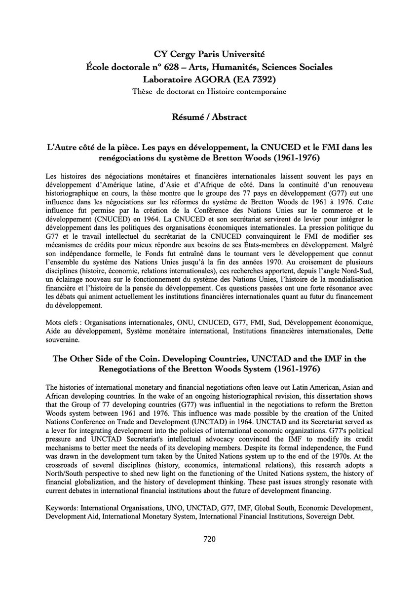 Soutenance de thèse / Dissertation Defense 🚨

Immense plaisir de vous annoncer la soutenance de ma thèse le 9 décembre 2024 à partir de 13h30.

Si vous souhaitez la suivre en visioconférence, merci de vous inscrire sur docs.google.com/forms/d/e/1FAI…
