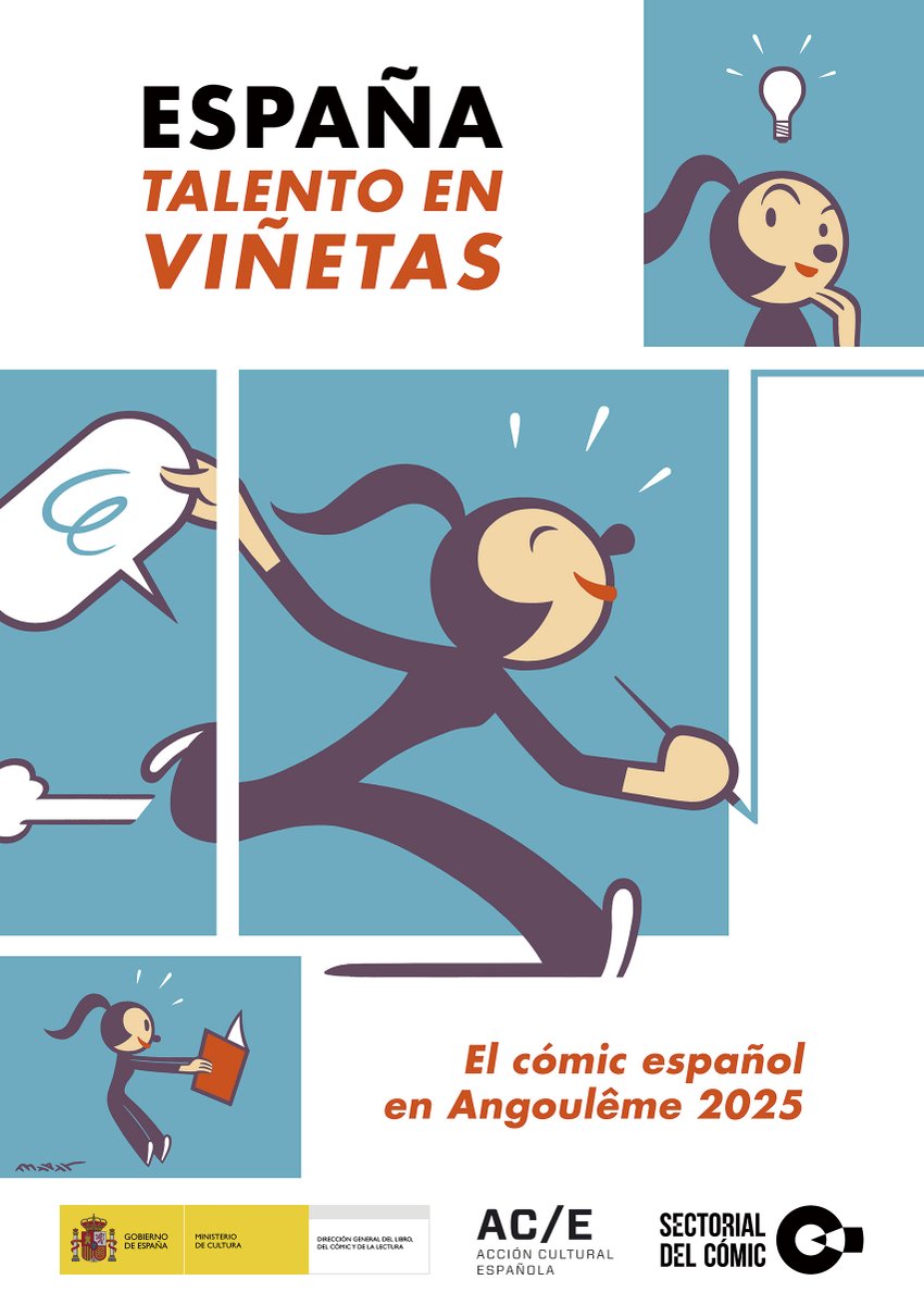 💥España mostrará su ‘talento en viñetas’ en el Festival del Cómic de Angoûleme 2025.

➡️El lema de la participación española como País Invitado de Honor, ‘Espagne, vignettes de talent’, refleja la calidad del cómic español a lo largo de su historia.