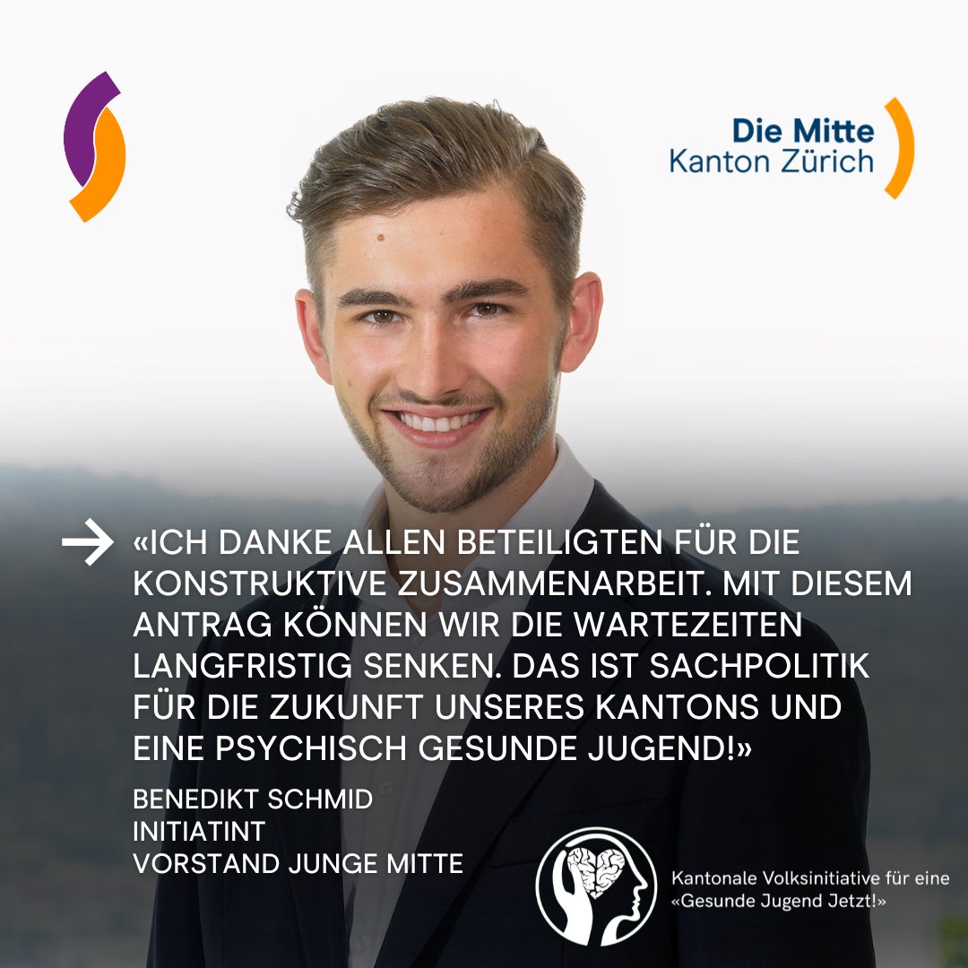 Ein grosser Schritt in die richtige Richtung für eine psychisch gesunde Jugend! Möglich war dies nur dank überparteilicher Zusammenarbeit. Ich danke allen sechs Parteien für die konstruktive Zusammenarbeit. 
#Sachpolitik #GesundeJugendJetzt