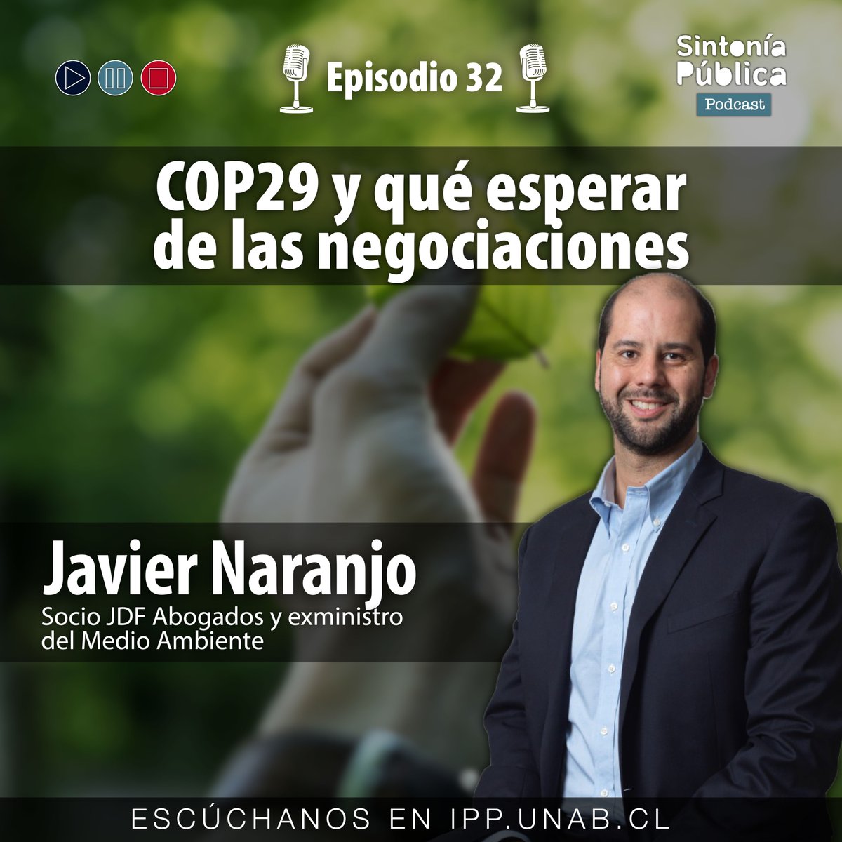 Instituto UNAB de Políticas Públicas (@ippunab) on Twitter photo #SintoníaPúblicaPodcast🎙️| Episodio 32 | <a href="/naranjo_javier/">Javier Naranjo</a> : Cop 29 y qué esperar de la de las negociaciones.
💡Descubre las discusiones principales de esta Conferencia y cómo pueden impactar el futuro del planeta.
🎧 Escúchalo aquí bit.ly/4hRUFXT #SintoníaPúblicaPodcast🎙️| Episodio 32 | <a href="/naranjo_javier/">Javier Naranjo</a> : Cop 29 y qué esperar de la de las negociaciones.
💡Descubre las discusiones principales de esta Conferencia y cómo pueden impactar el futuro del planeta.
🎧 Escúchalo aquí bit.ly/4hRUFXT