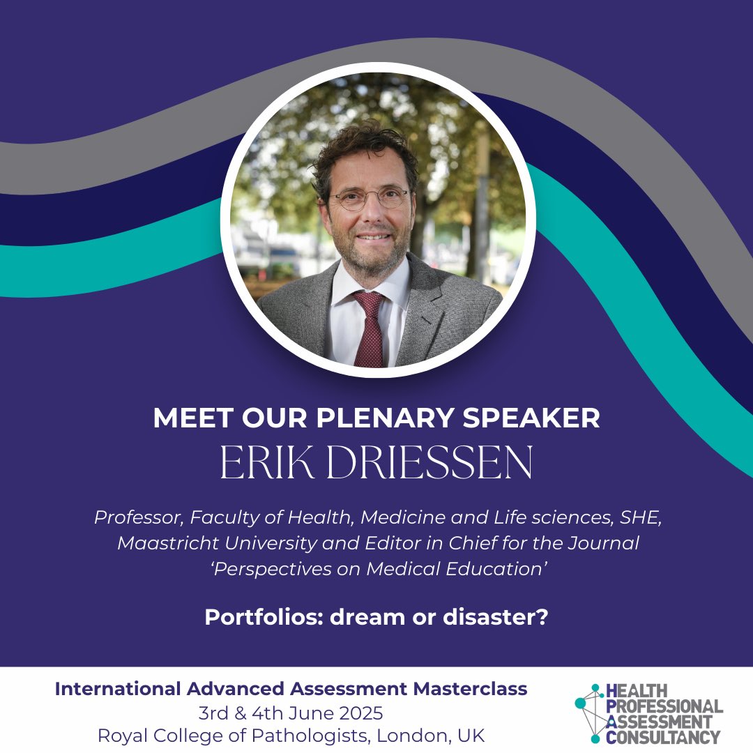HPAConsultancy's tweet image. We are delighted to announce Erik Driessen as one of our plenary speakers for the International Advanced Assessment Masterclass! 🎊

📅: 3rd &amp;amp; 4th June 2024
🔗: hpac-new-site.webflow.io/in-person-cour…

#Assessment #HPAC #IAAM #HPE
