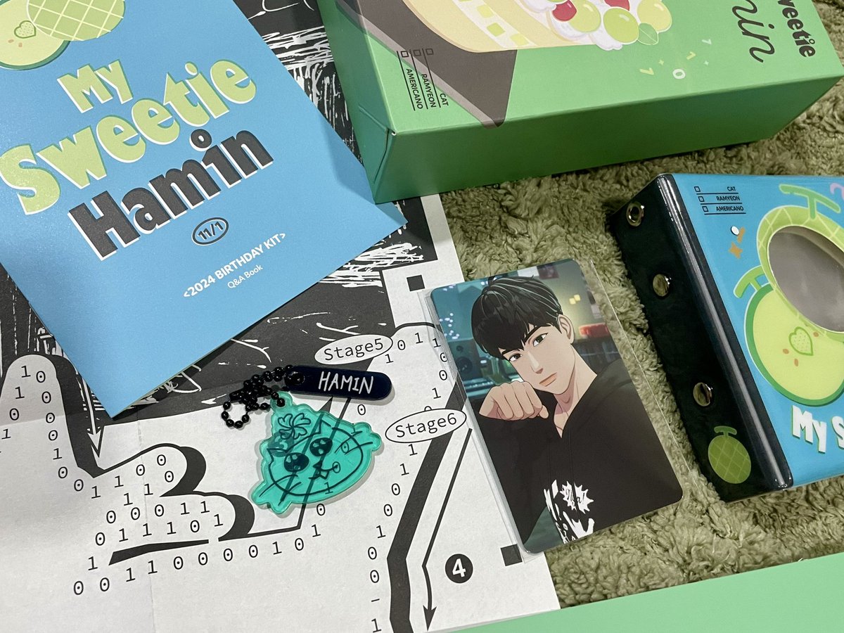 pllibaCAT's tweet photo. my first plave bday kit!!! Hamimi…🥹🥹 I didnt buy yejun last time because CF19 is so hectic I didnt got the time to PO😭😭🧃🤏 https://t.co/Mw8mz6zy1A
