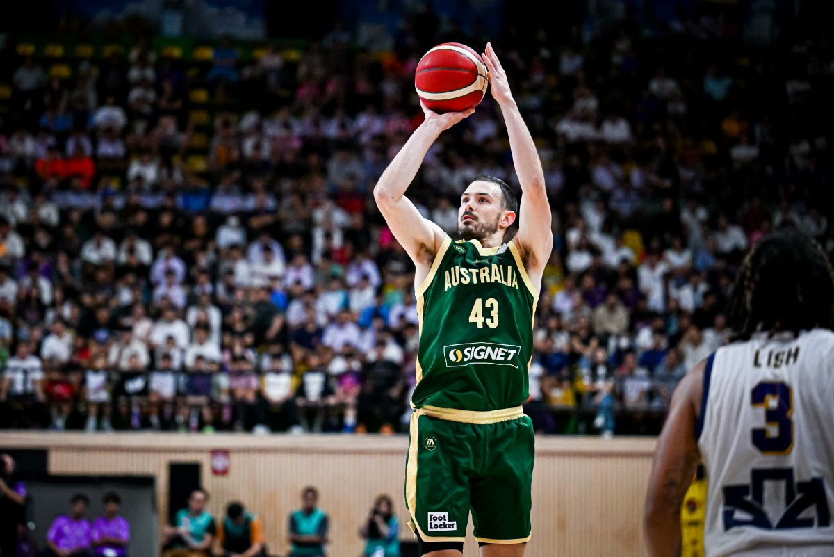 NBL's tweet photo. HT
🇦🇺 - 50
🇹🇭 - 31

Chris Goulding has 21 points, and 7 threes 🔥

Watch live on ESPN 📺 https://t.co/ZtY2aXv7lN