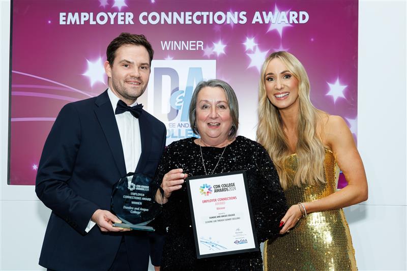 Colleagues from QAA Scotland were delighted to take part in last week's <a href="/ColDevNet/">CDN</a> College Awards, where we were proud to sponsor the Employer Connections Award. To find out more, please visit👉 qaa.ac.uk/scotland/news-…
