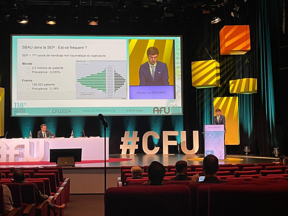 Pierre-Luc Dequirez (@pldequirez) on Twitter photo Neuromodulation sacrée dans la sclérose en plaques :
Peu de données mais
✅ efficacité clinique sur la phase de remplissage
✅ efficacité sur le trouble de vidange
‼️pas d’efficacité urodynamique
Merci au #CFU2024 et à <a href="/BiardeauX/">Biardeau Xavier</a> de m’avoir permis de présenter ce sujet ! Neuromodulation sacrée dans la sclérose en plaques :
Peu de données mais
✅ efficacité clinique sur la phase de remplissage
✅ efficacité sur le trouble de vidange
‼️pas d’efficacité urodynamique
Merci au #CFU2024 et à <a href="/BiardeauX/">Biardeau Xavier</a> de m’avoir permis de présenter ce sujet !