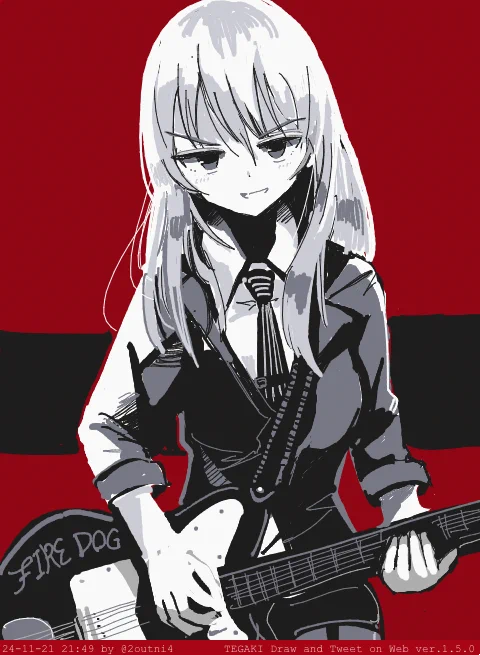 鎖を噛み切れ首輪を振り払え今すぐ ここから 飛び込め #GirlsBandCry #tegaki_dt 